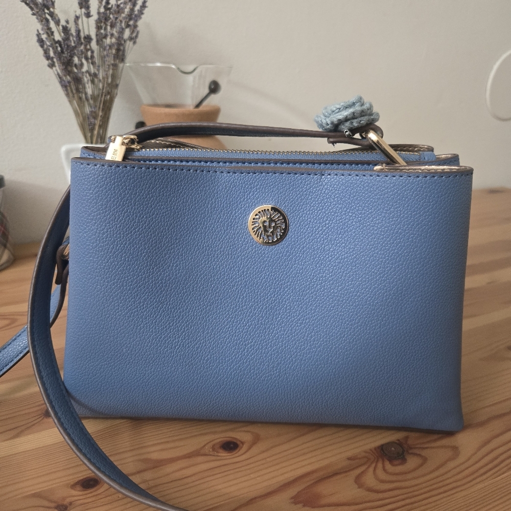 Anne Klein Blue Crossbody Bag